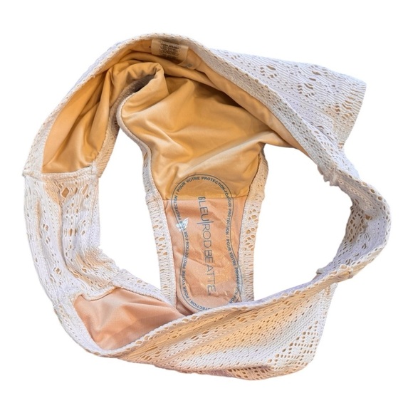 Bleu Rod Beattie Sneak Peek Crochet Side Tab Hipster Bikini Bottom NWOT - Picture 6 of 7